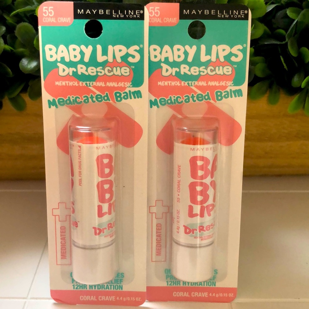 Maybelline Baby Lips Dr. Rescue Medicated Balm - Coral Crave
Set of 2